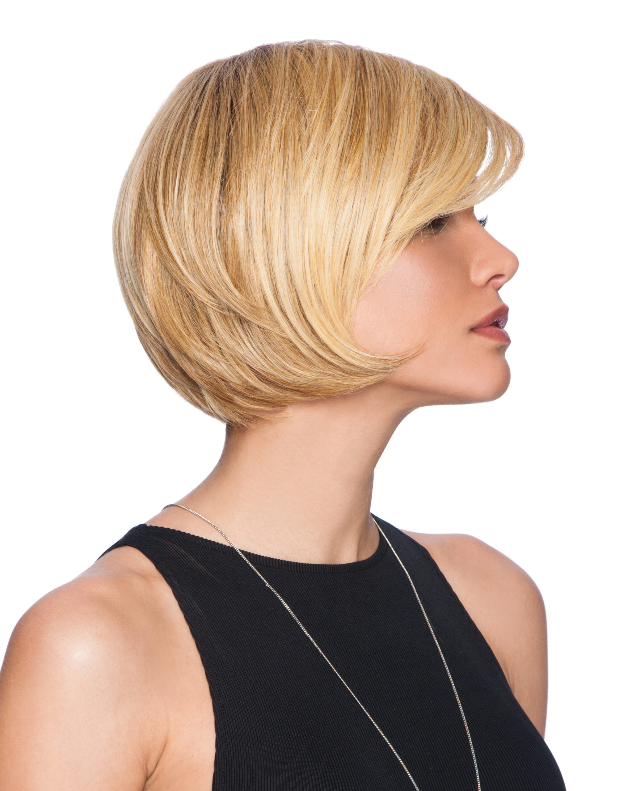Layered Bob in SS25 Rooted Ginger Blonde
