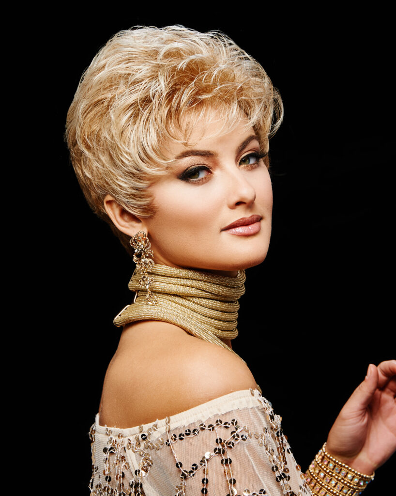 Model wearing Acclaim from Gabor wigs Golden Anniversary