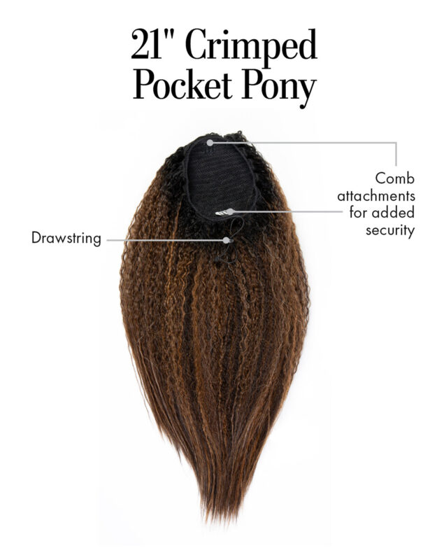 21″ Crimped Pocket Pony Cap Construction