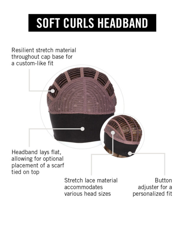 Soft Curls Headband Cap Construction